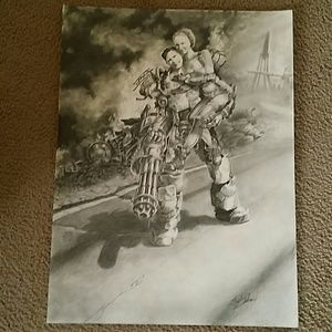 24x18 Fallout BONNIE & CLYDE STEVE BARKUS